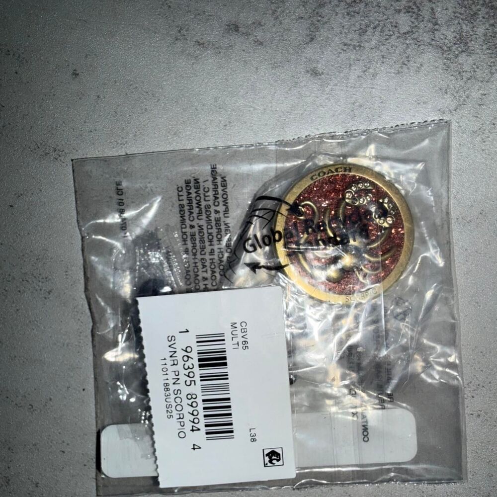 Coach Scorpio Zodiac Souvenir DIY Pin Charm Bag Accessory